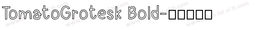 TomatoGrotesk Bold字体转换